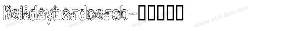 Holidayhardcoreb字体转换
