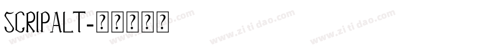 SCRIPALT字体转换