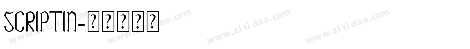 SCRIPTIN字体转换