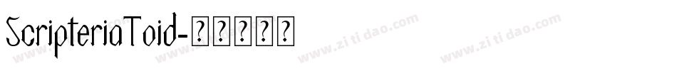 ScripteriaToid字体转换