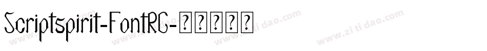 Scriptspirit-FontRG字体转换