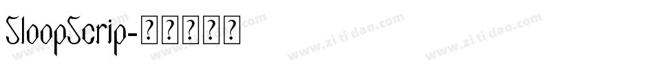 SloopScrip字体转换