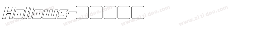 Hollows字体转换