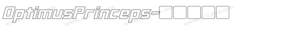 OptimusPrinceps字体转换