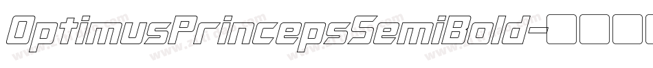 OptimusPrincepsSemiBold字体转换
