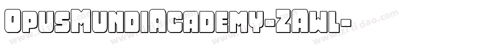 OpusMundiAcademy-ZAwl字体转换