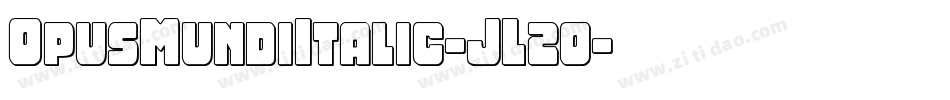OpusMundiItalic-JL2o字体转换