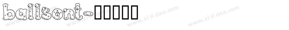 ballsont字体转换