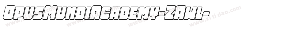 OpusMundiAcademy-ZAwl字体转换