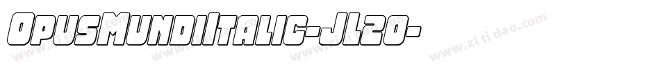 OpusMundiItalic-JL2o字体转换