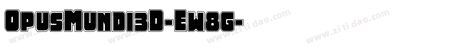 OpusMundi3D-Ew8g字体转换