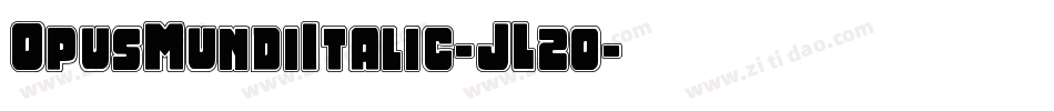 OpusMundiItalic-JL2o字体转换