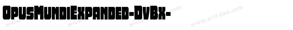 OpusMundiExpanded-DvBx字体转换