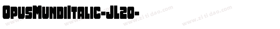 OpusMundiItalic-JL2o字体转换