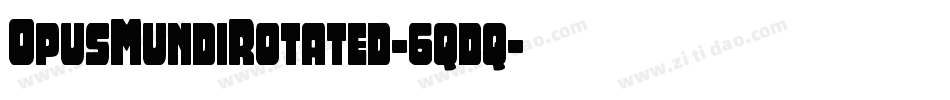 OpusMundiRotated-6qdq字体转换