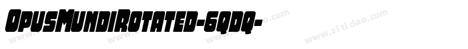 OpusMundiRotated-6qdq字体转换
