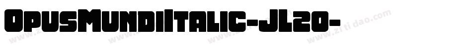 OpusMundiItalic-JL2o字体转换