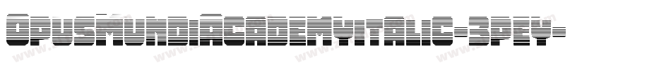 OpusMundiAcademyItalic-3pey字体转换