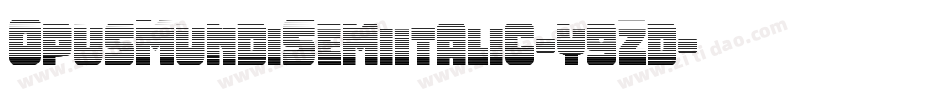 OpusMundiSemiItalic-y9Zd字体转换