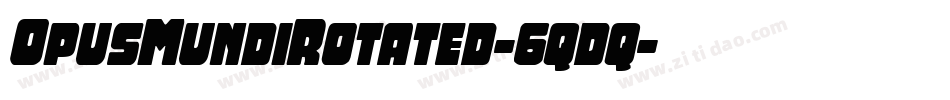 OpusMundiRotated-6qdq字体转换
