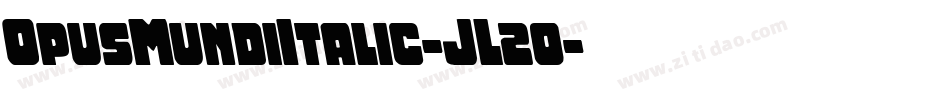 OpusMundiItalic-JL2o字体转换