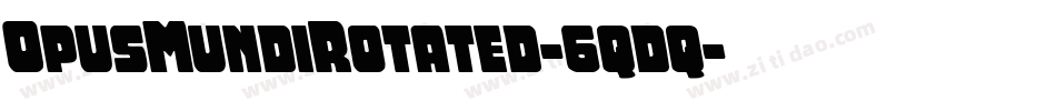 OpusMundiRotated-6qdq字体转换
