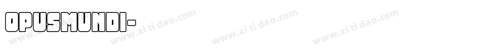 opusmundi字体转换