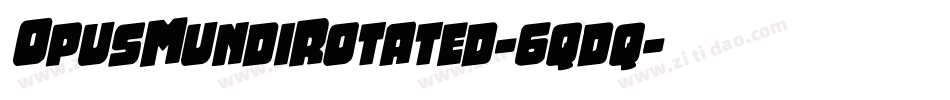 OpusMundiRotated-6qdq字体转换