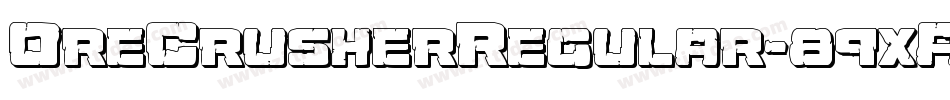 OreCrusherRegular-89xA字体转换