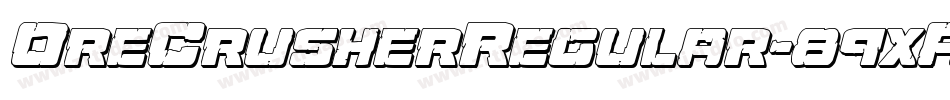 OreCrusherRegular-89xA字体转换