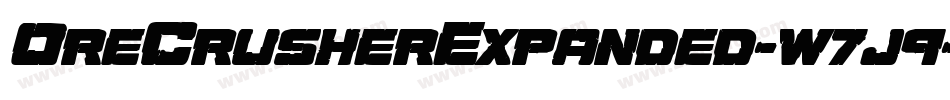 OreCrusherExpanded-w7j9字体转换 OreCrusherExpanded-w7j9字体转换