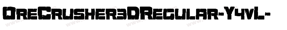 OreCrusher3DRegular-Y4vL字体转换