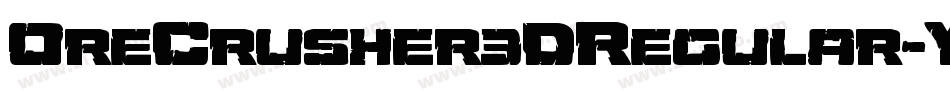 OreCrusher3DRegular-Y4vL字体转换