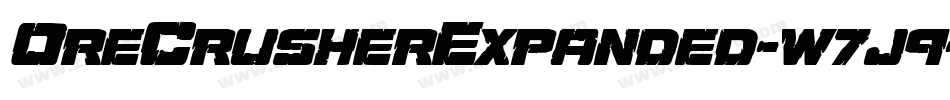 OreCrusherExpanded-w7j9字体转换 OreCrusherExpanded-w7j9字体转换
