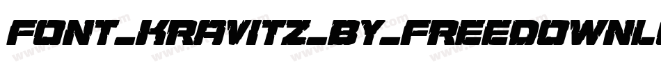 font_kravitz_by_freedownloadsandmore字体转换