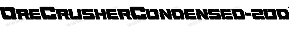 OreCrusherCondensed-2odX字体转换