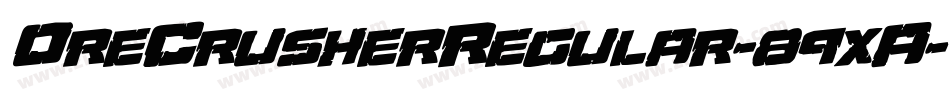 OreCrusherRegular-89xA字体转换