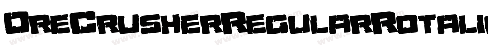 OreCrusherRegularRotalic-Pw1E字体转换