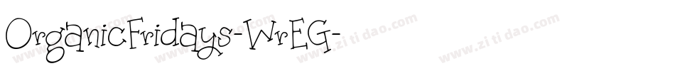 OrganicFridays-WrEG字体转换
