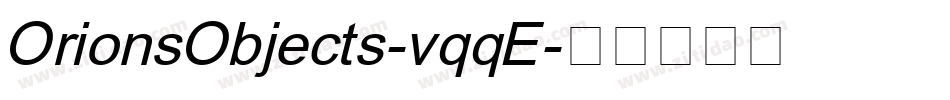 OrionsObjects-vqqE字体转换