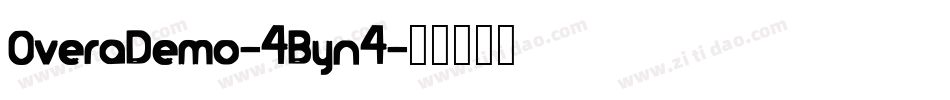 OveraDemo-4Byn4字体转换