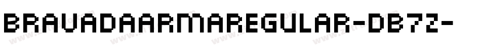 BravadaArmaRegular-dB7Z字体转换