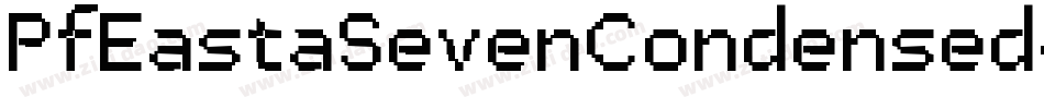 PfEastaSevenCondensed-KE6Z字体转换