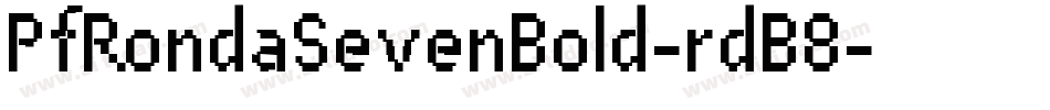 PfRondaSevenBold-rdB8字体转换