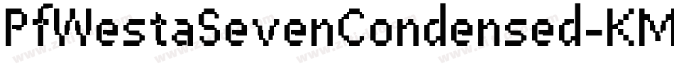PfWestaSevenCondensed-KMBy字体转换