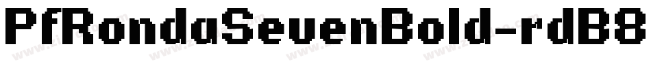 PfRondaSevenBold-rdB8字体转换