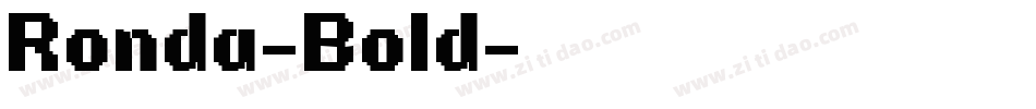 Ronda-Bold字体转换
