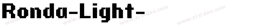 Ronda-Light字体转换