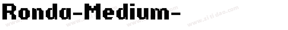 Ronda-Medium字体转换