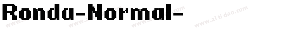 Ronda-Normal字体转换